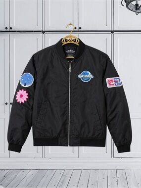 Crumbl Cookies “The Future Is Now” Space Patch Bomber Jacket - Charles River